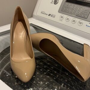 M. Gemi Nude Patent Leather Heels